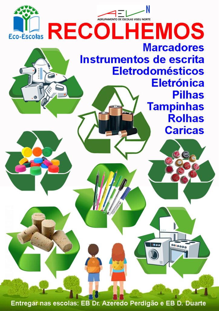 Eco-Escolas – Recolha de materiais para reciclagem